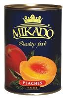 Персики MIKADO половинки 0.425 ж/б