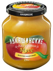 Мусс Лукашинские яблочно-манговый Экзотик 370г NEW