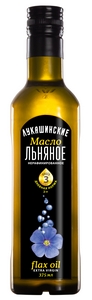 Масло Лукашинские Льняное нераф. 375 мл. ст/б (х6)