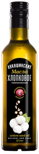 Масло Лукашинские Хлопковое раф. 375 мл. ст/б (х6)