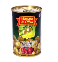 Оливки MdeO зел. с перцем 0.300 ж/б