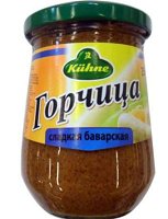 Горчица KUHNE сладкая Баварская (x10) 0.250 ст/б